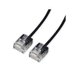 ROLINE PatchCord UTP, Cat.6A, black, 3m UltraShort Connector, LSOH
