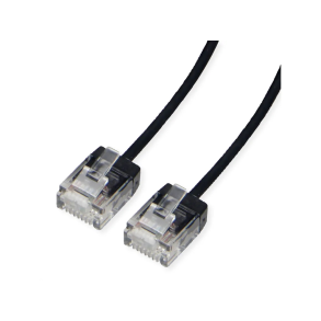 ROLINE PatchCord UTP, Cat.6A, black, 2m UltraShort Connector, LSOH