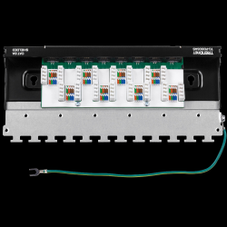 Trendnet 8-Port Cat6a Shielded Wall Mount Patch Panel